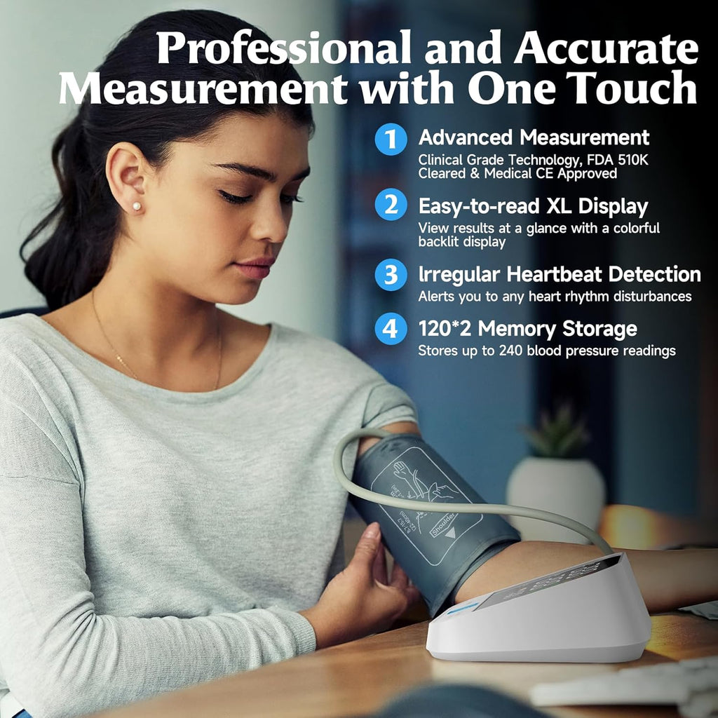 Zerabati Upper Arm Automatic Digital Blood Pressure Monitor with LED Display

