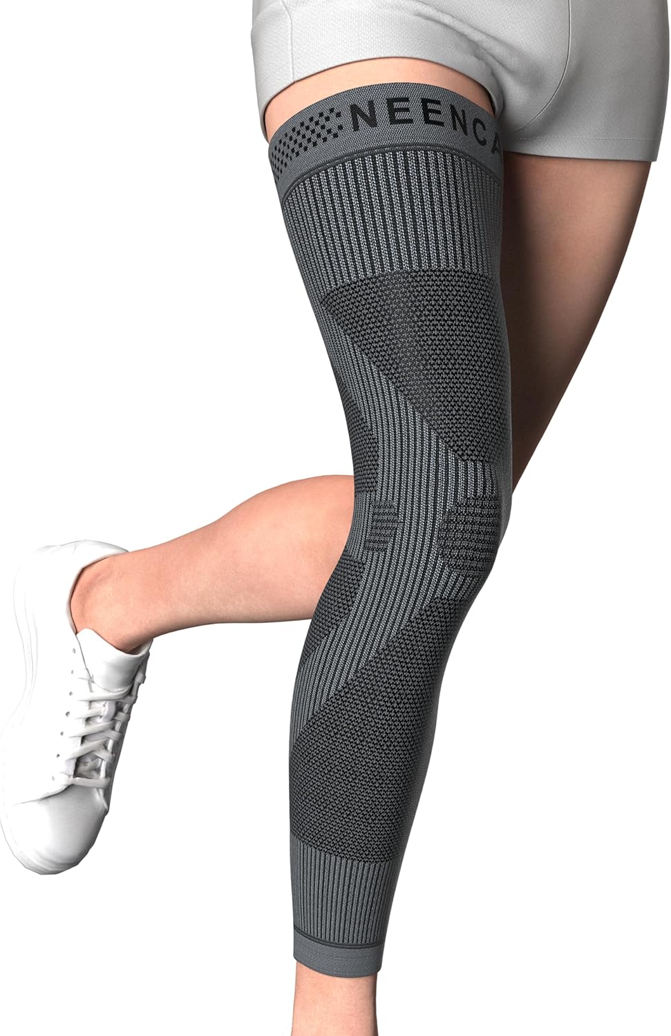 NEENCA Graphene Compression Leg Sleeve for Knee Support, Ultra-Thin Long Sleeve

