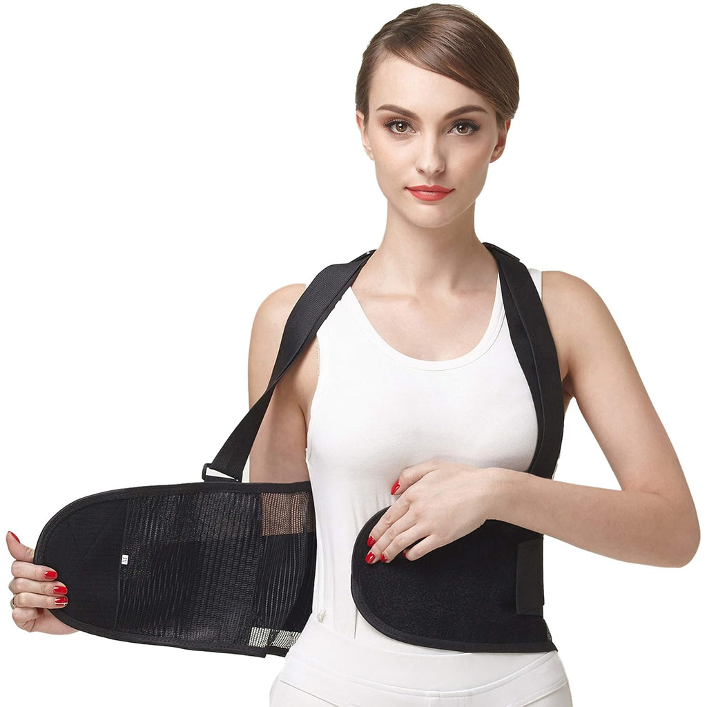NeoTech Care Back Brace with Suspenders Shoulder Straps Lumbar Support Belt

