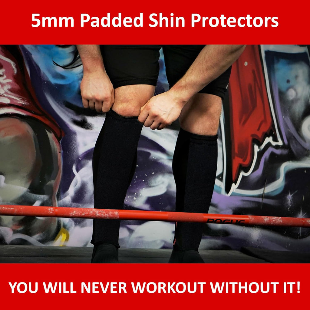 Bear Grips Deadlift Shin Guards Breathable Calf Support Sleeve for Gym Training

