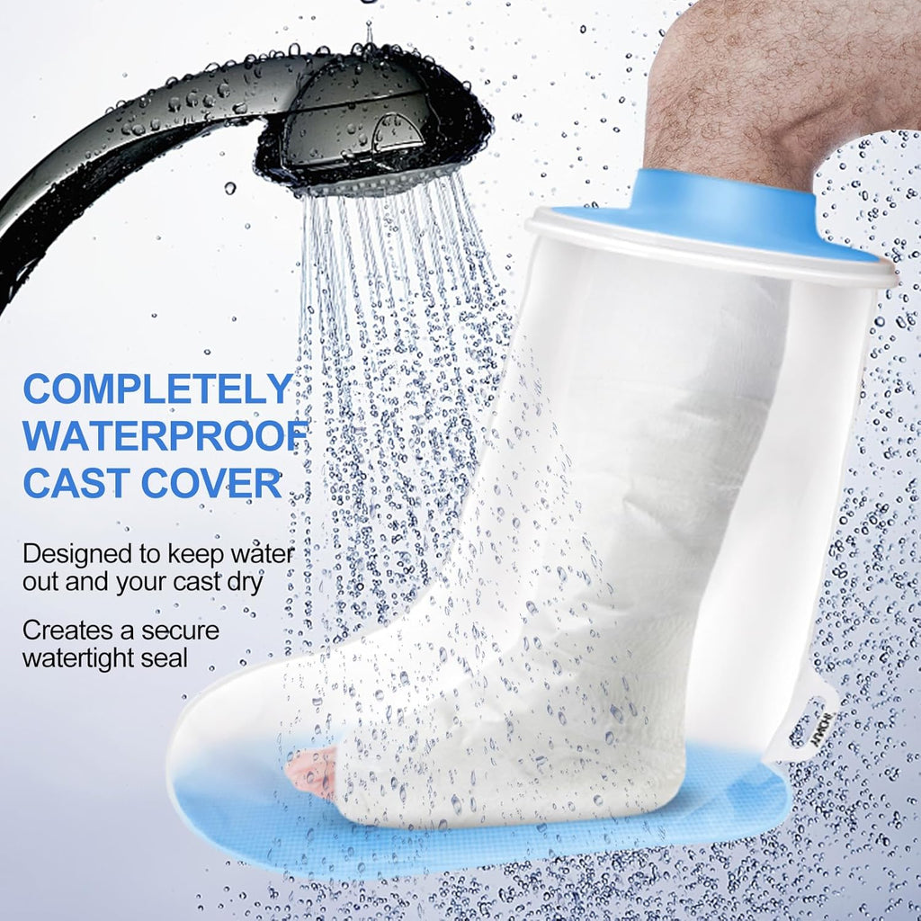 YUNCHI Waterproof Shower Cast Protector with Non-Slip Bottom for Recovery

