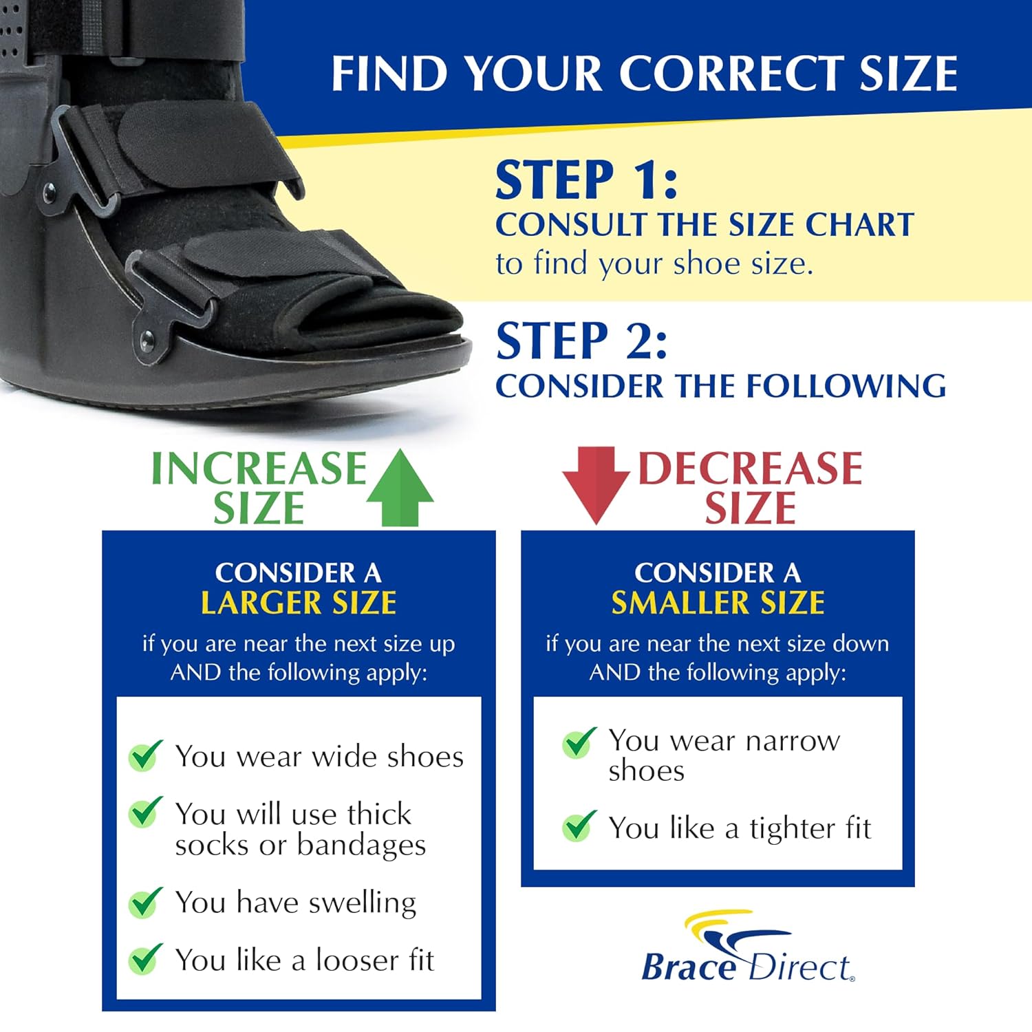 Brace Direct Tall Air CAM Walker Fracture Boot with Adjustable Compression Pump

