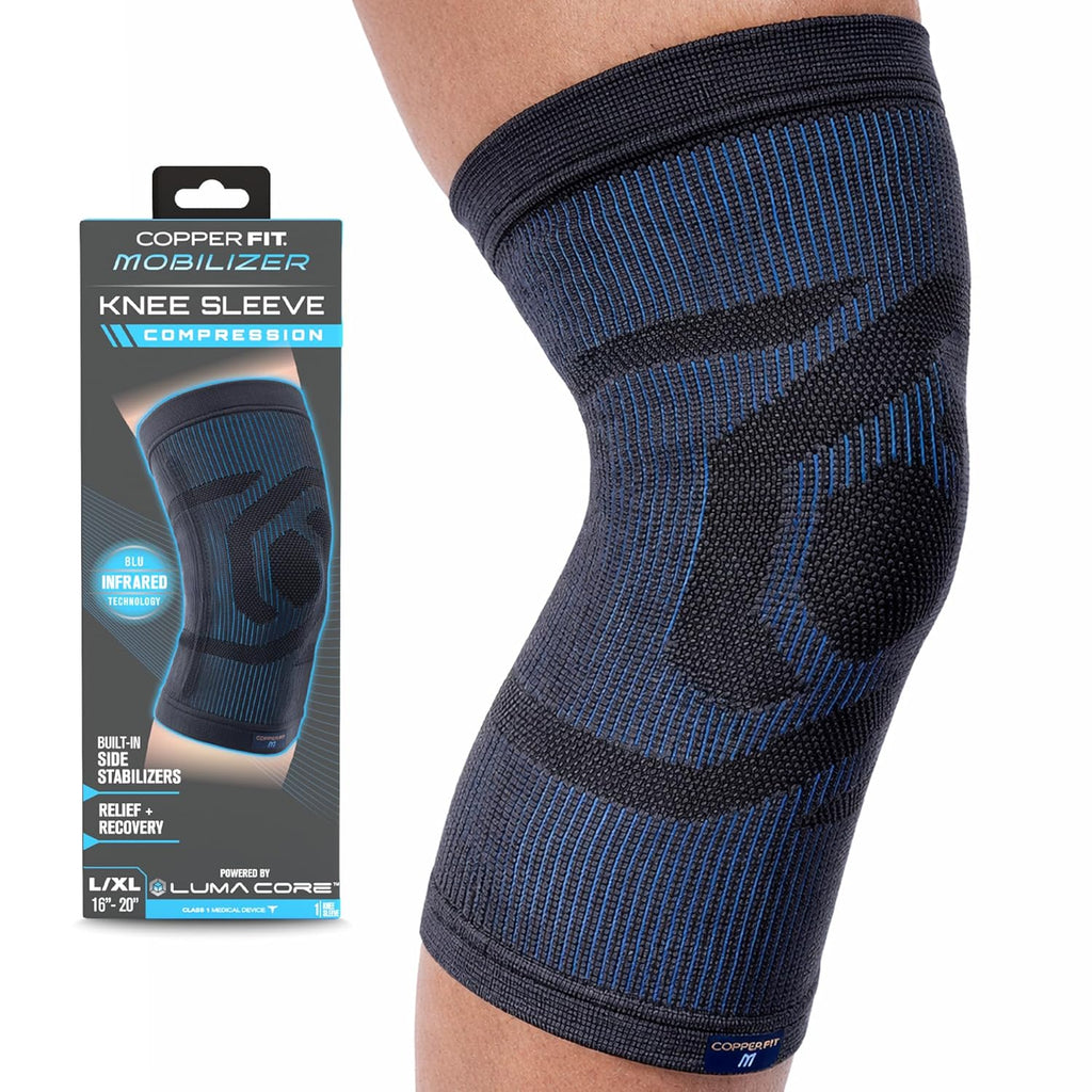 Copper Fit Mobilizer ProSeries Knee Sleeve with Removable Side Stabilizers

