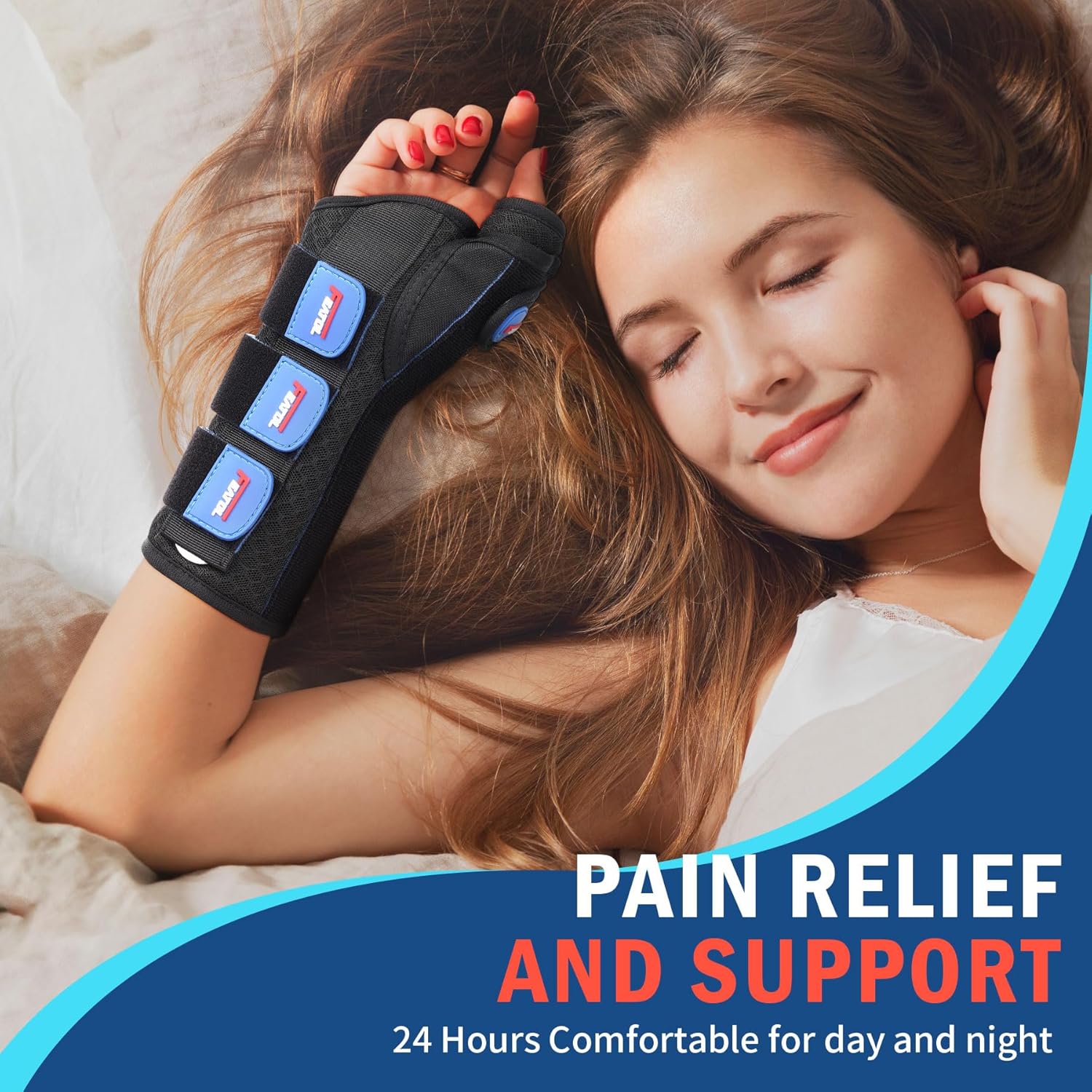 FEATOL 2-Pack Thumb Spica Wrist Brace with Thumb Support for De Quervain's

