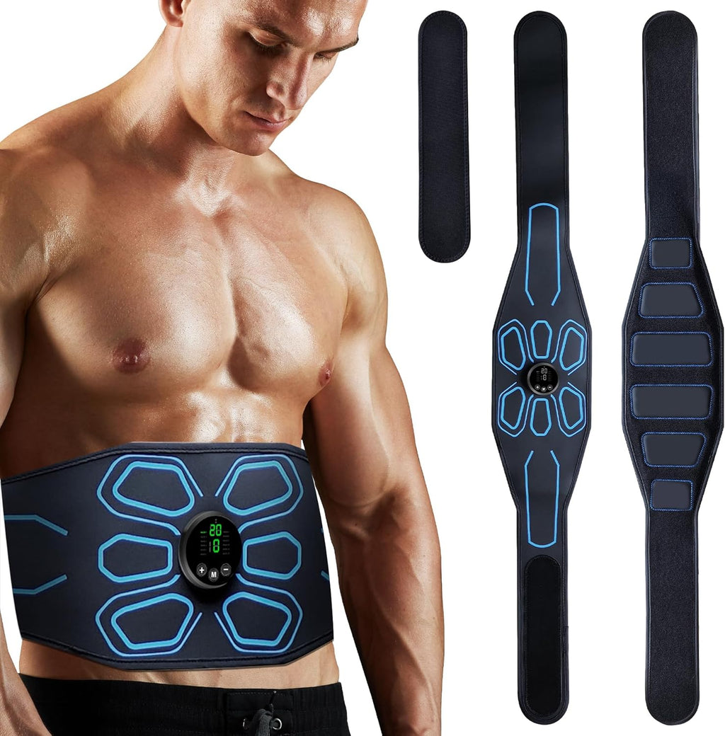 FDA Cleared TENS/EMS Muscle Stimulator for Abs, Electronic Ab Trainer for Home Gym


