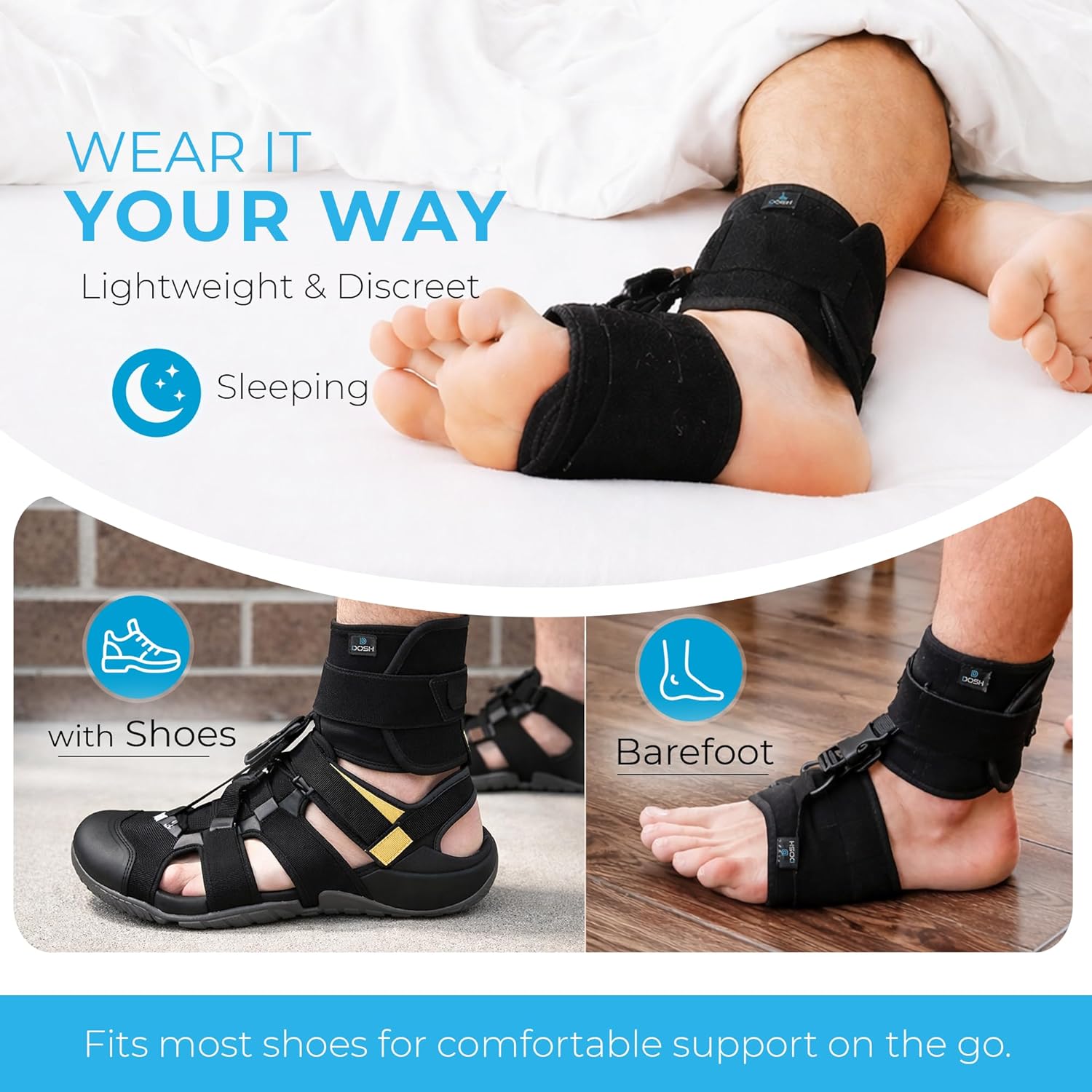 Dosh AFO Foot Drop Brace for Walking Support - Unisex


