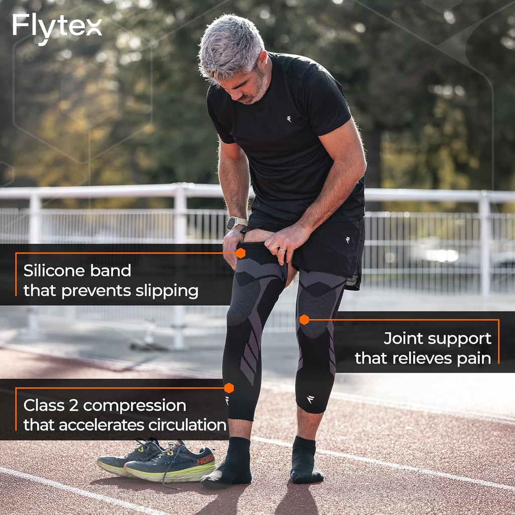 FLYTEX Knee Compression Sleeves for Pain Relief and Joint Support

