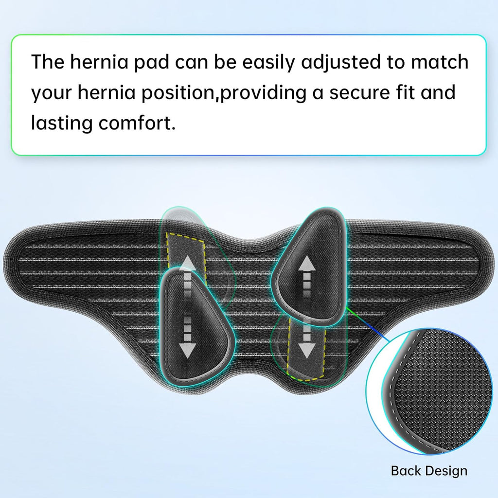 ZEAZEN Hernia Belt for Men Adjustable Inguinal Hernia Support Brace

