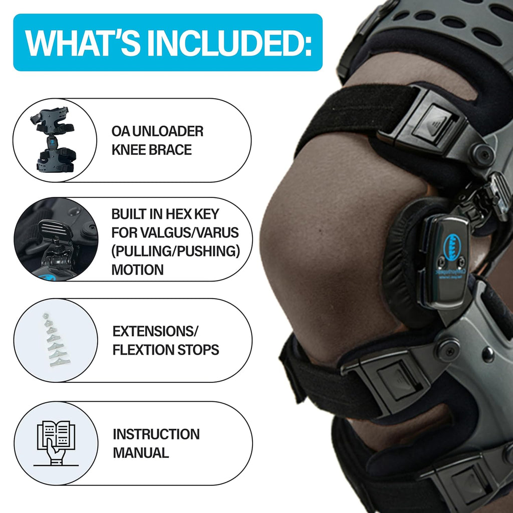 Comfyorthopedic Single-Sided OA Knee Unloader Brace for Men and Women

