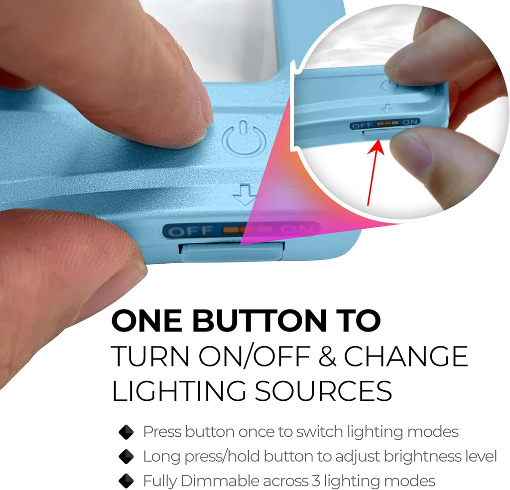 MagniPros 5X Full Page LED Hands-Free Magnifying Glass with Detachable Stand

