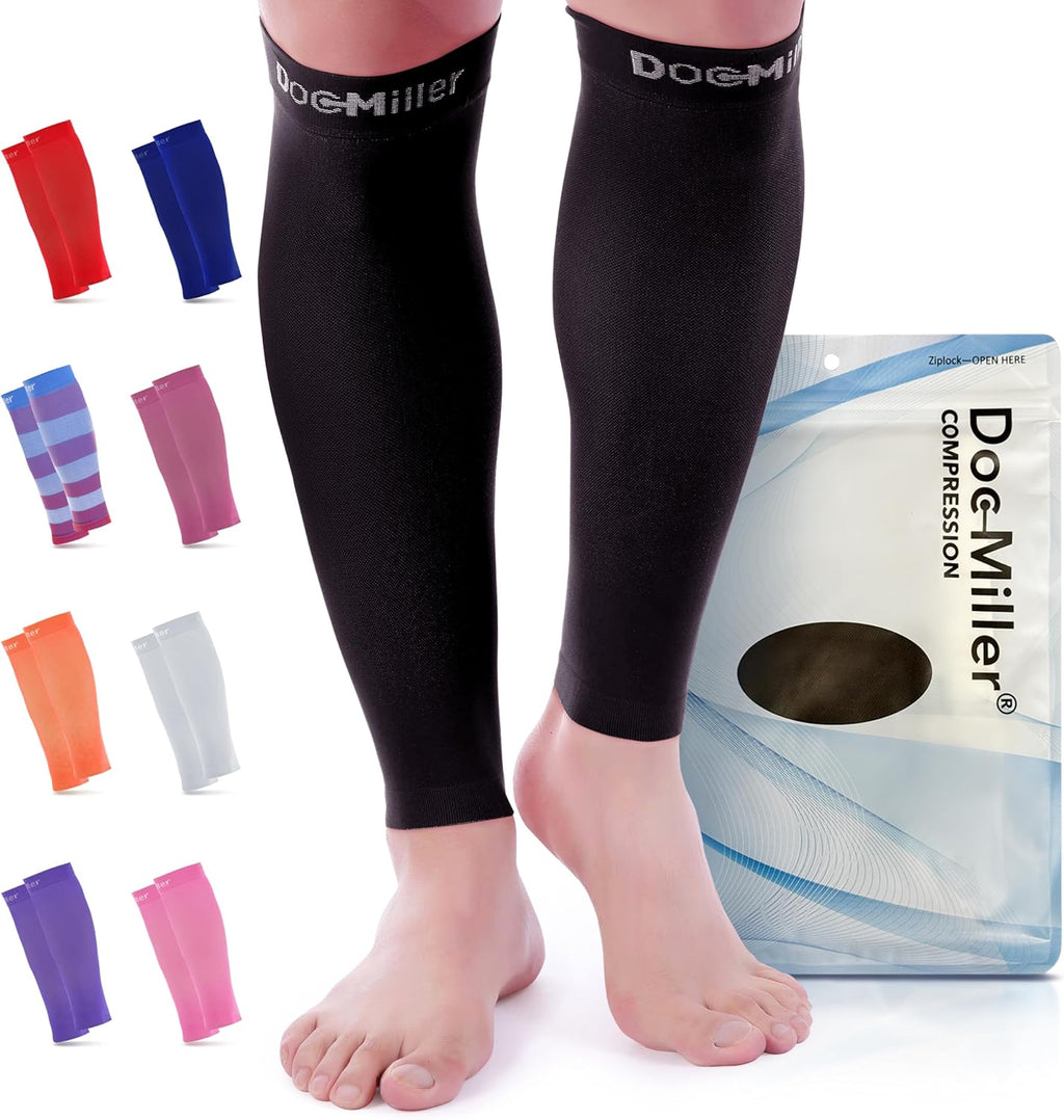 Doc Miller Graduated Compression Calf Sleeve 20–30mmHg Knee High for Men & Women

