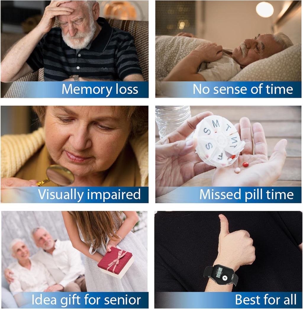 Five Senses English Atomic Talking Watch, Loud Audible Timepiece for Vision Impaired

