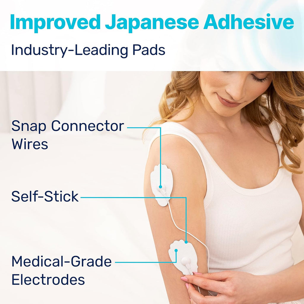 MEDVICE Dual Channel Rechargeable TENS Unit Muscle Stimulator Electric Massager

