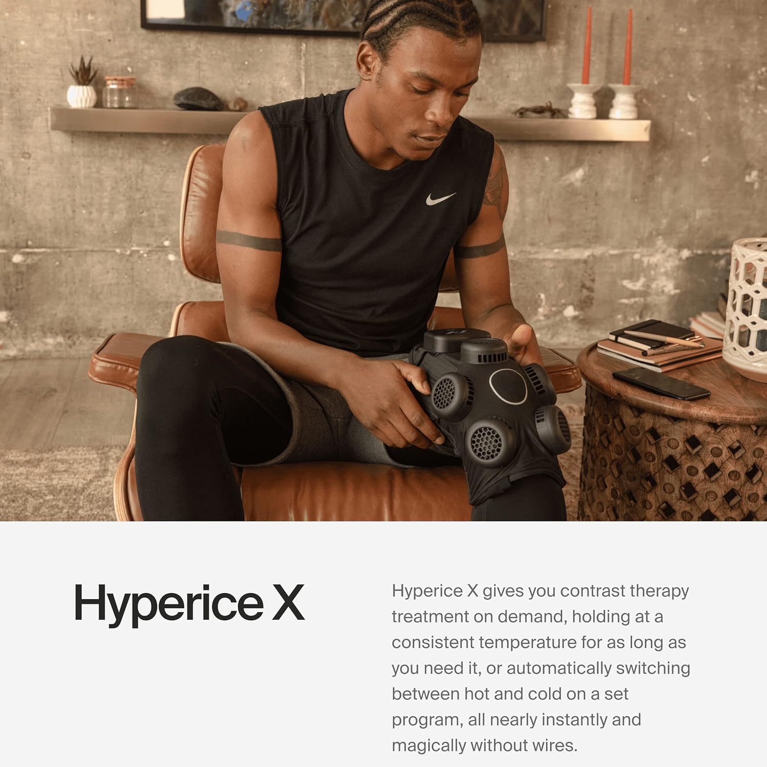 Hyperice X Electric Heat and Cold Contrast Therapy Device with App

