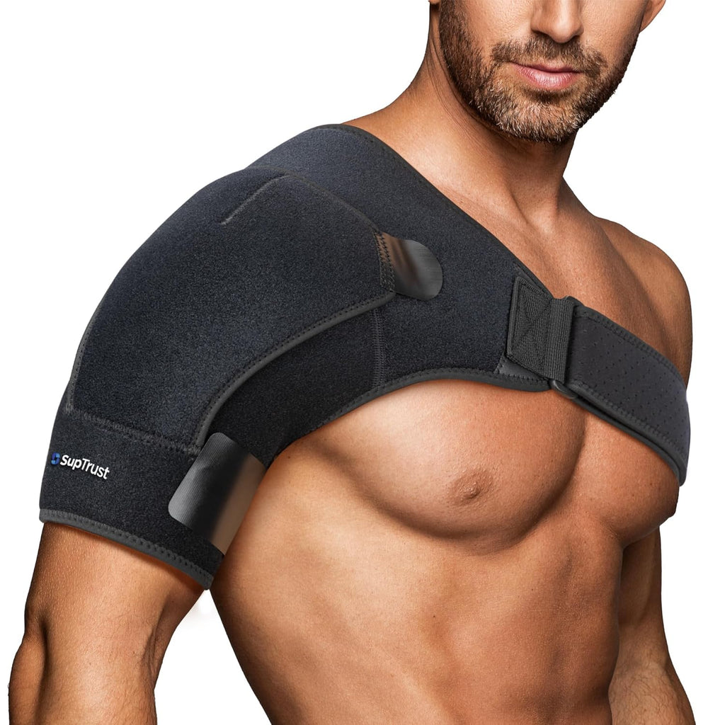 Suptrust Shoulder Brace for Women and Men, Adjustable Shoulder Support Sleeve Wrap

