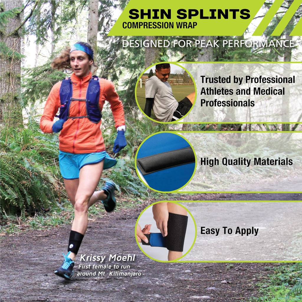 Pro-Tec Athletics Shin Splints Compression Wrap with Adjustable Support

