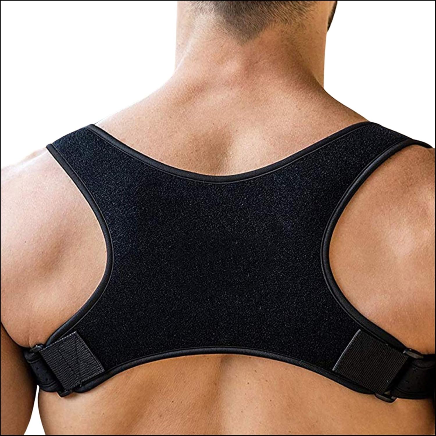 Adjustable Posture Corrector Brace for Men, Upper Back and Shoulder Support

