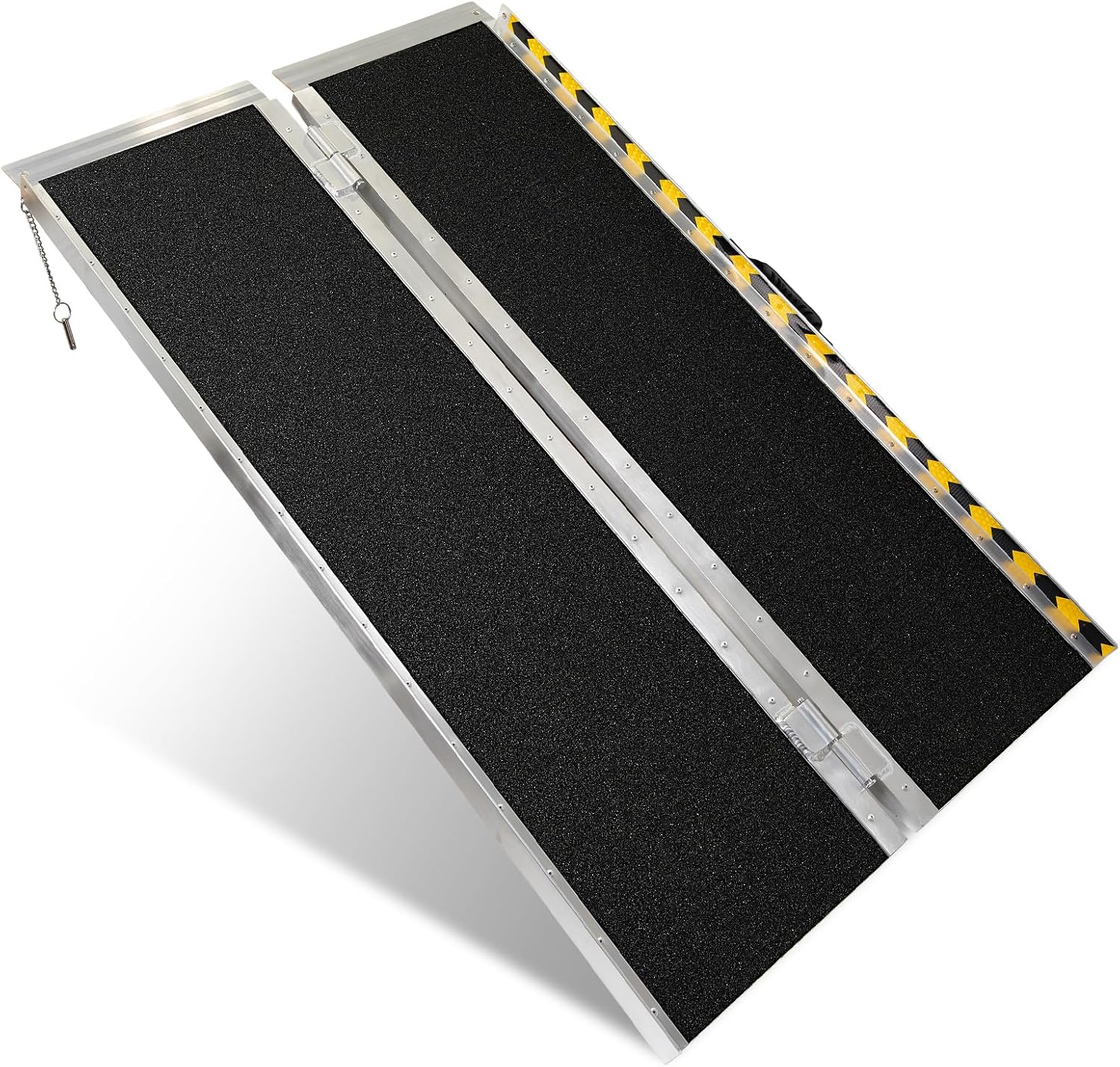 Vie Triomphe Portable Wheelchair Ramp Folding Aluminum Non-Slip Entry Ramp

