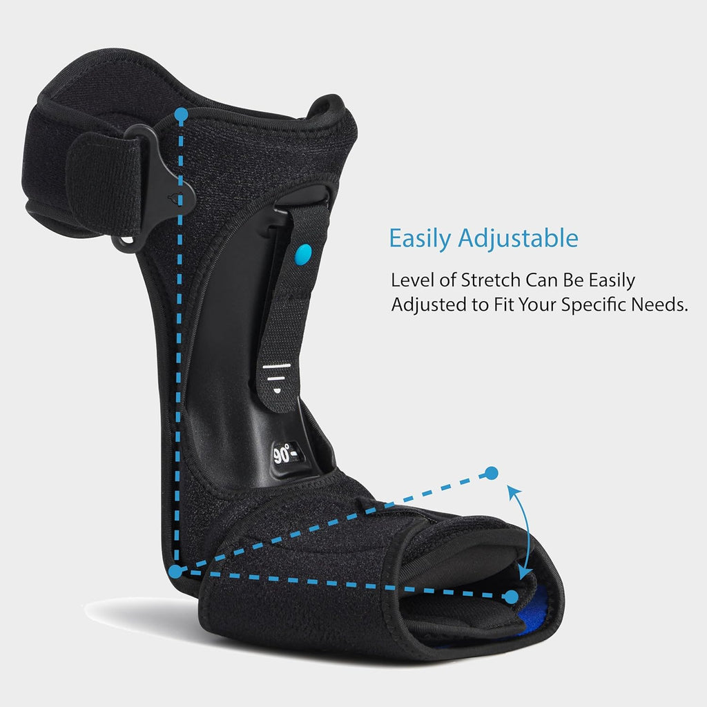 Ovation Medical Hybrid Night Splint for Plantar Fasciitis Heel Pain, Foot Brace

