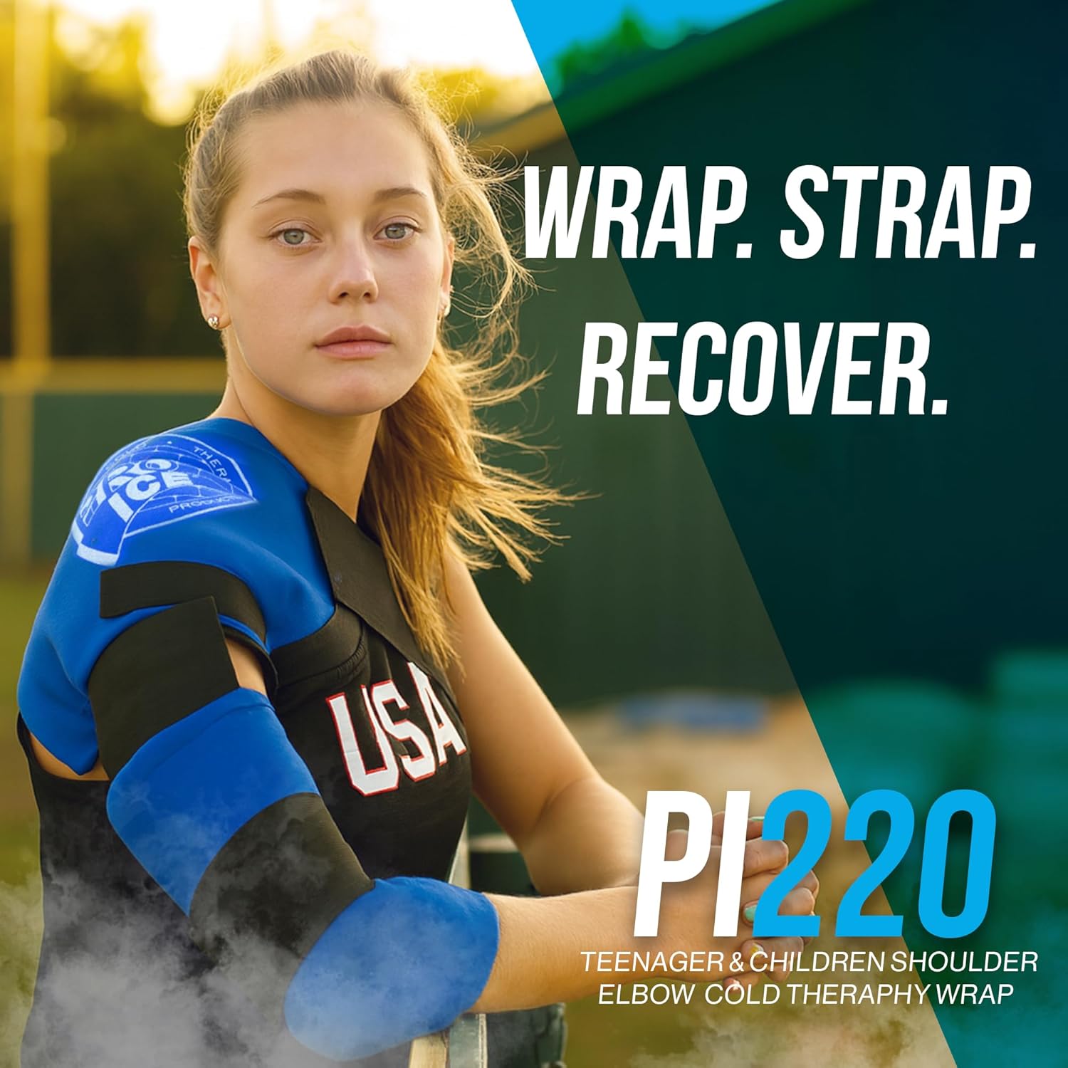 Pro Ice Shoulder & Elbow Ice Therapy Wrap with Reusable Ice Packs

