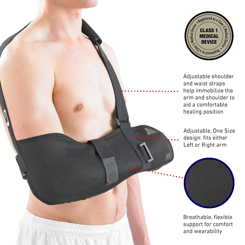 Neo-G Breathable Arm Sling with Adjustable Straps, Class 1 Medical Device

