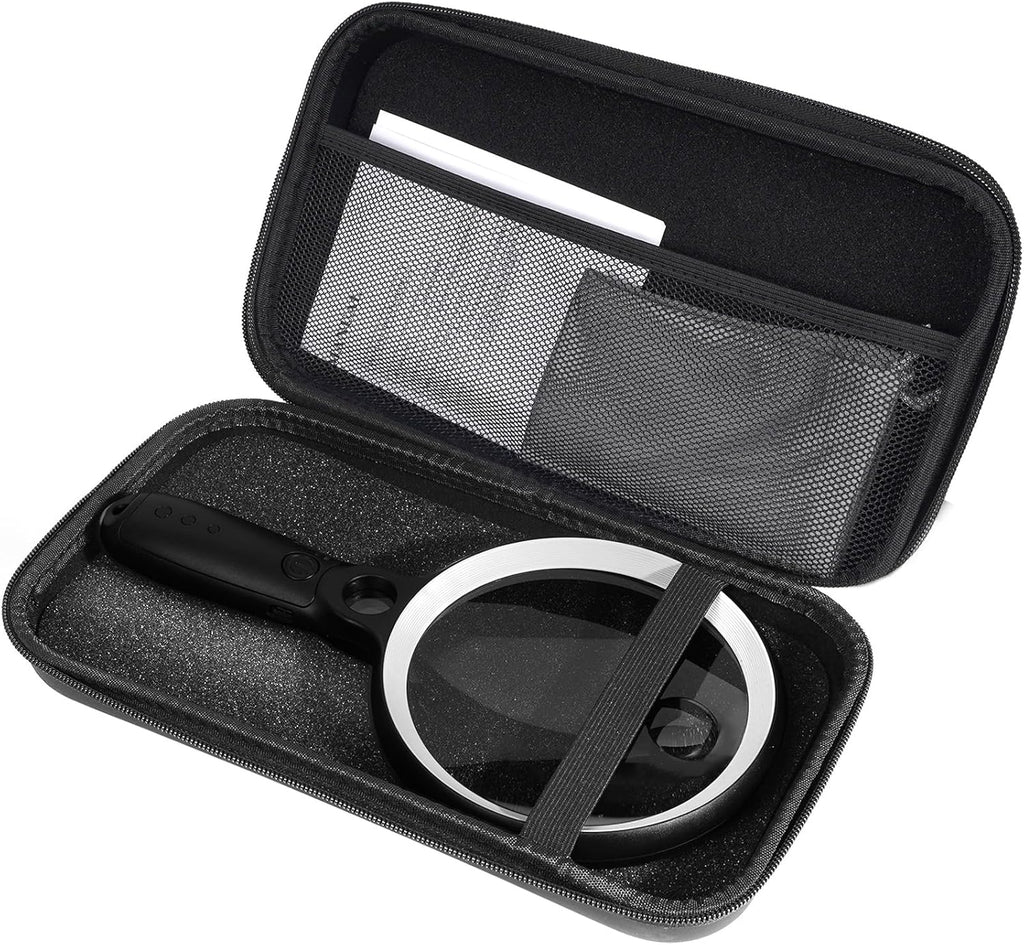 Handheld Illuminated Magnifying Glass 37 LED 10X 20X 45X Rechargeable USB

