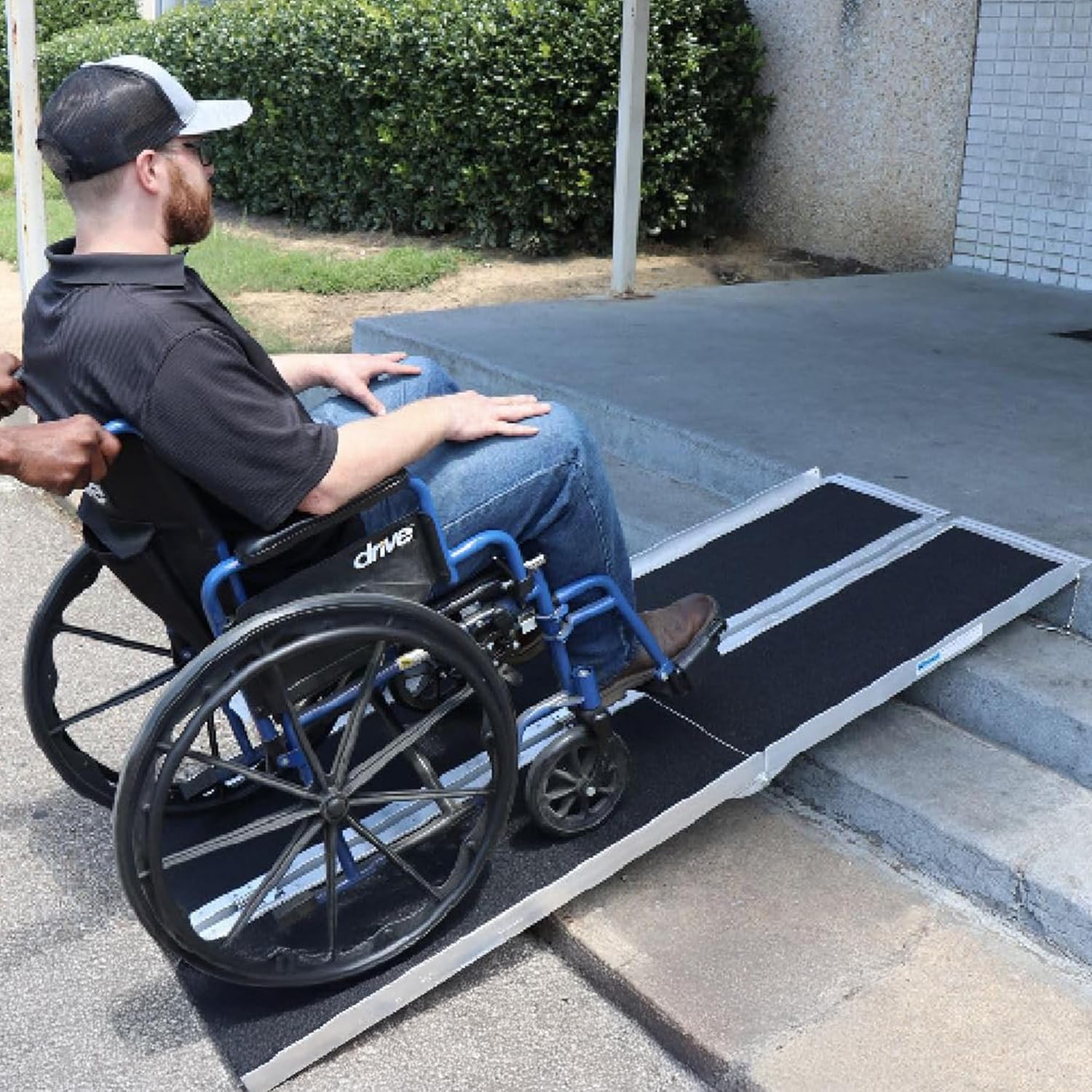 Titan Ramps Multi-Fold Wheelchair Ramp, Folding Aluminum Scooter Ramp

