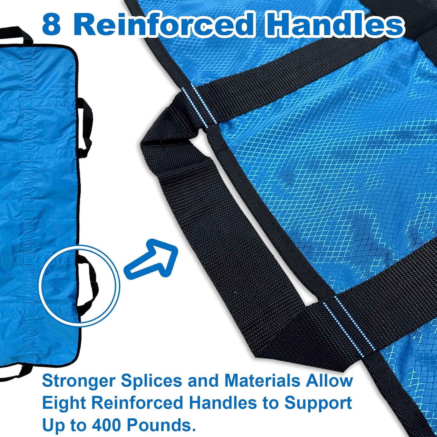 Reusable Patient Transfer Bed Pads with Handles, Washable Slide Sheets for Caregivers

