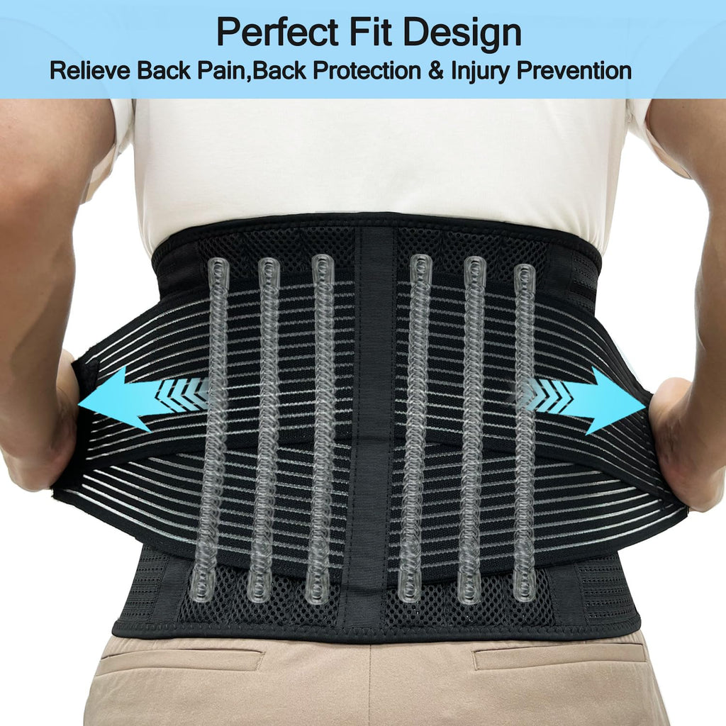 TESETON Back Support Belt for Lower Back Pain, Lumbar Brace for Men and Women

