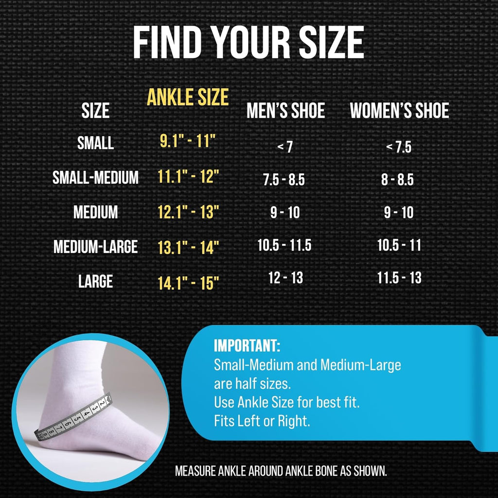 Z ATHLETICS Lace-Up Ankle Brace for Men and Women, Adjustable Support

