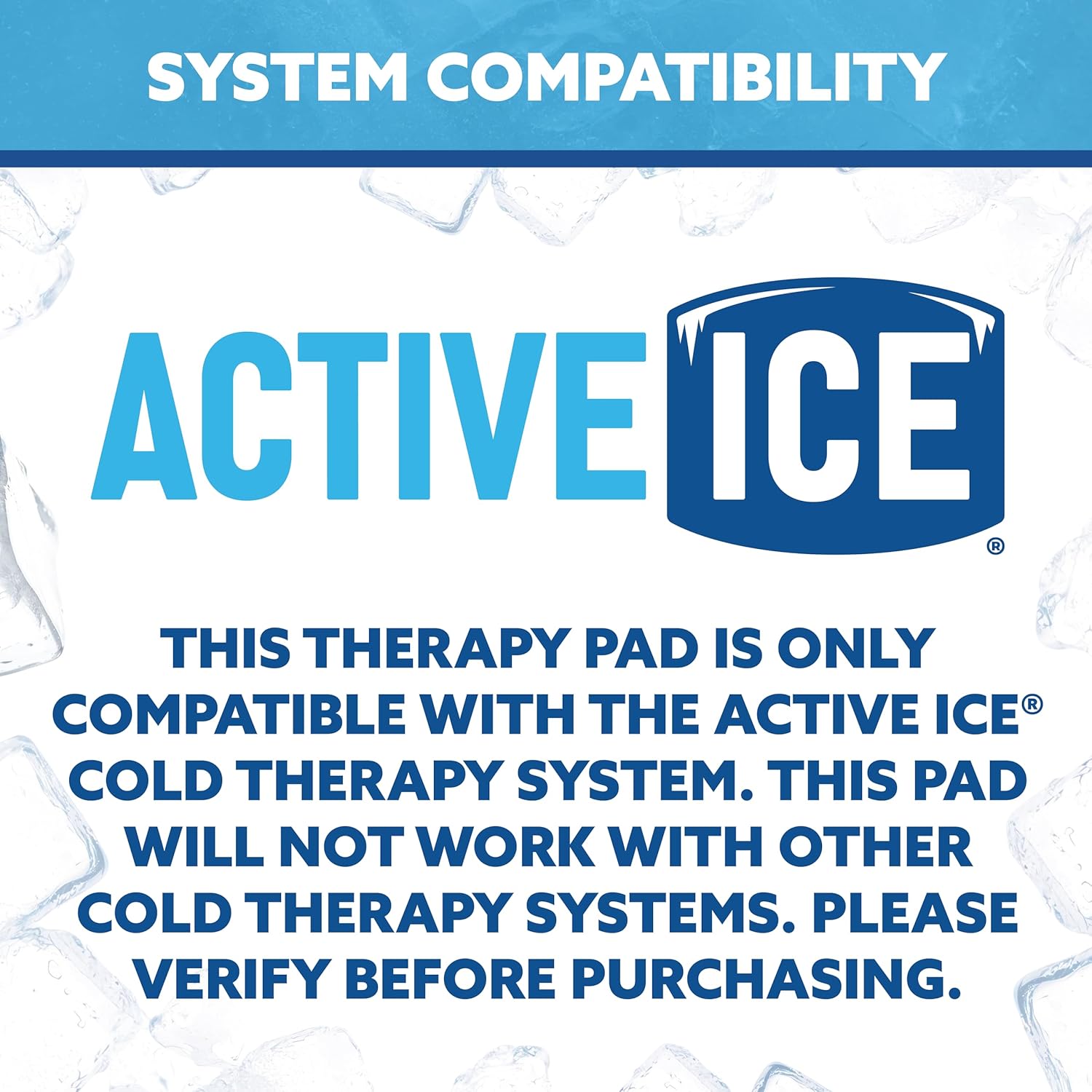 Polar Active Ice knee therapy pad with detached belts, full circumference


