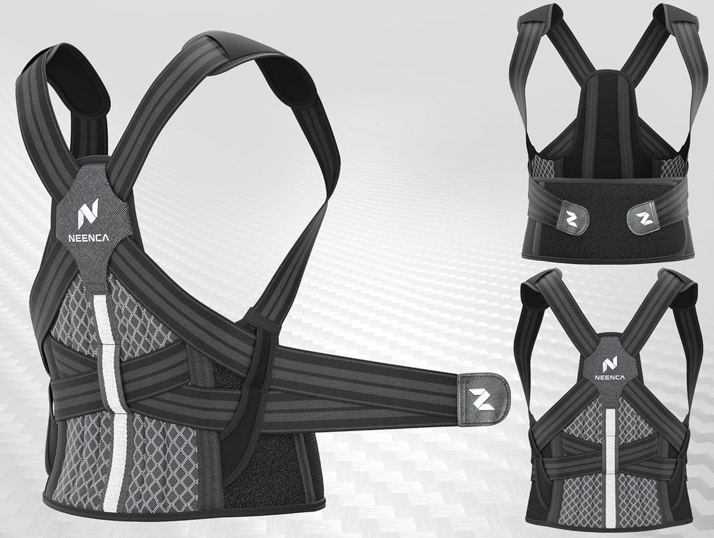 NEENCA Medical Posture Corrector Back Brace with Adjustable Back Support

