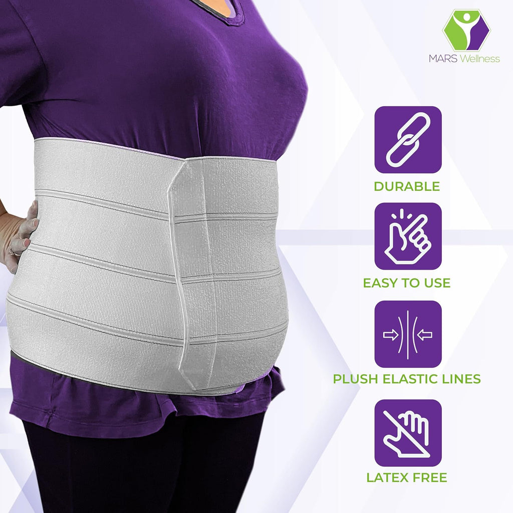 MARS WELLNESS Premium Bariatric Abdominal Binder for Post-Surgery Support, Plus Size


