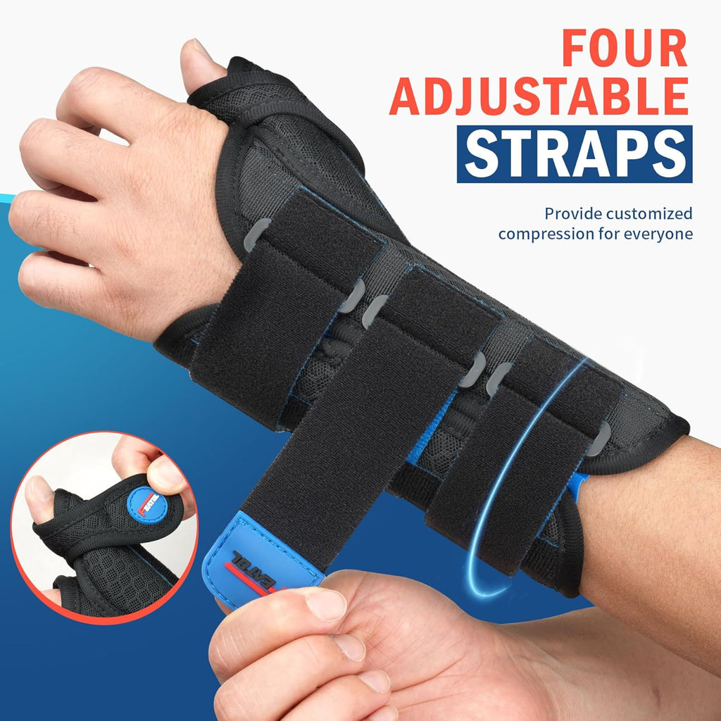 FEATOL 2-Pack Thumb Spica Wrist Brace with Thumb Support for De Quervain's

