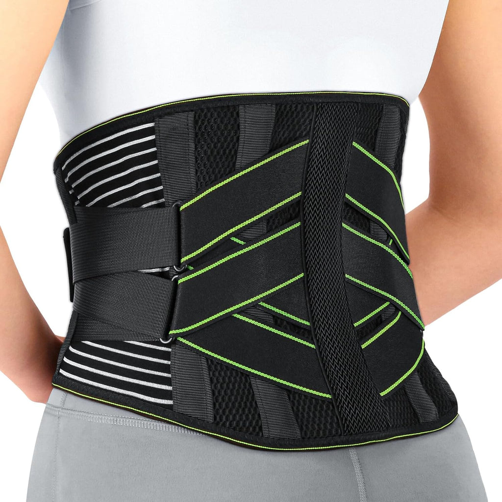YAHA Back Brace Lumbar Support Belt with Lumbar Pad and 7 Stays for Lower Back Pain

