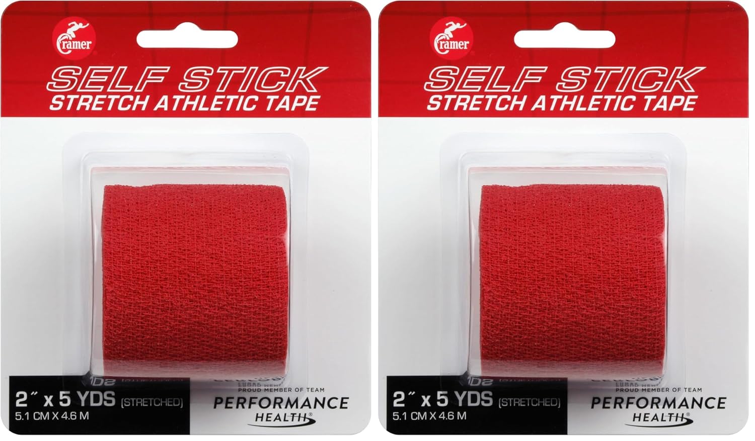 Cramer Eco-Flex Self-Stick Stretch Tape Cohesive Elastic Athletic Wrap 5 Yard Roll

