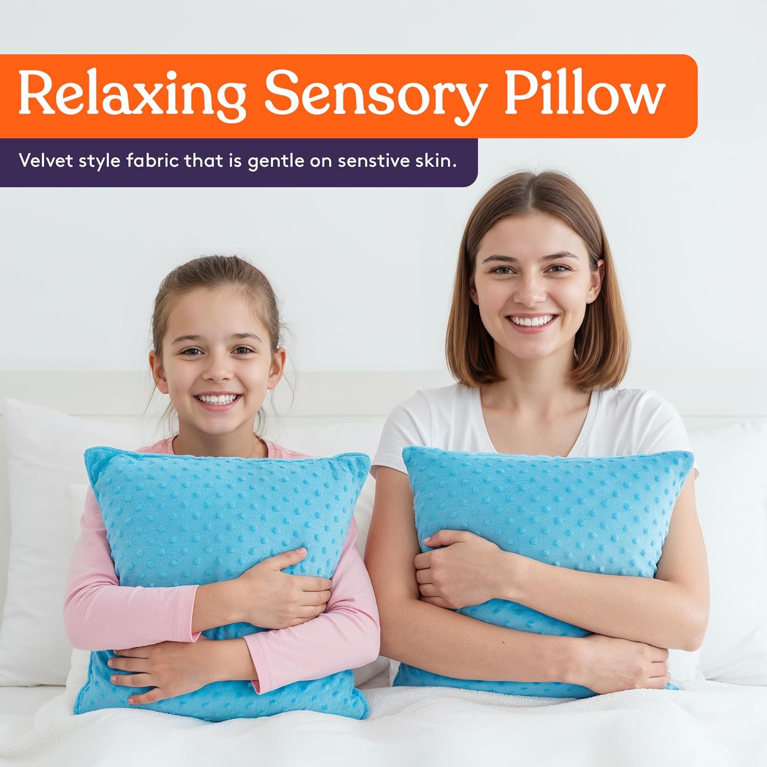 Special Supplies Vibrating Sensory Pressure Pillow for Kids & Adults, Plush 12" with Audio

