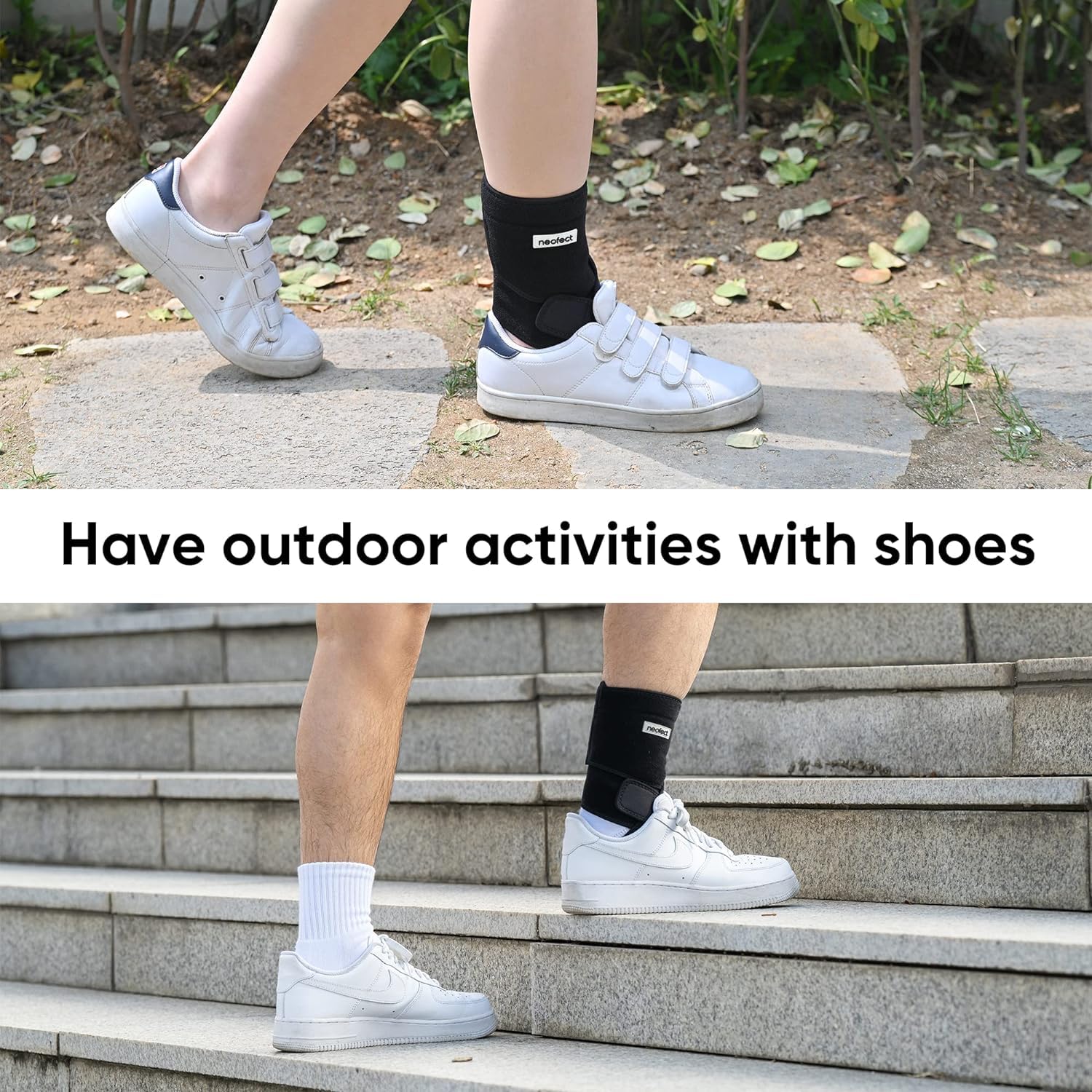 NEOFECT Drop Foot Brace Adjustable AFO Ankle Brace for Walking and Stroke Recovery

