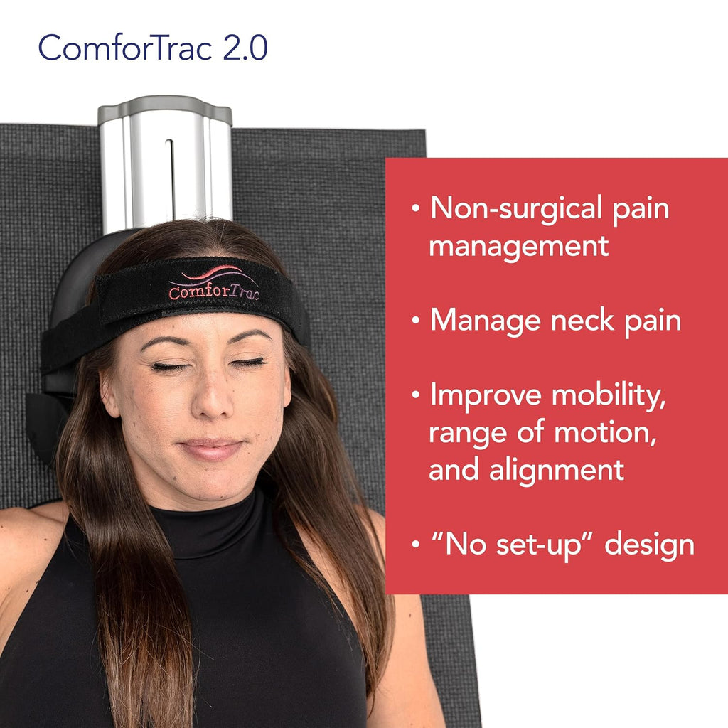 ComforTrac Deluxe Home Cervical Traction Kit with Memory Foam Headrest & Carrying Case


