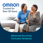 OMRON Silver Upper Arm Blood Pressure Monitor with Bluetooth and App for Home Use

