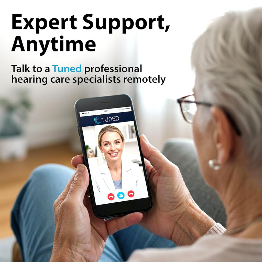 JVC OTC Hearing Aids for Seniors, Rechargeable Behind-Ear with Charging Case


