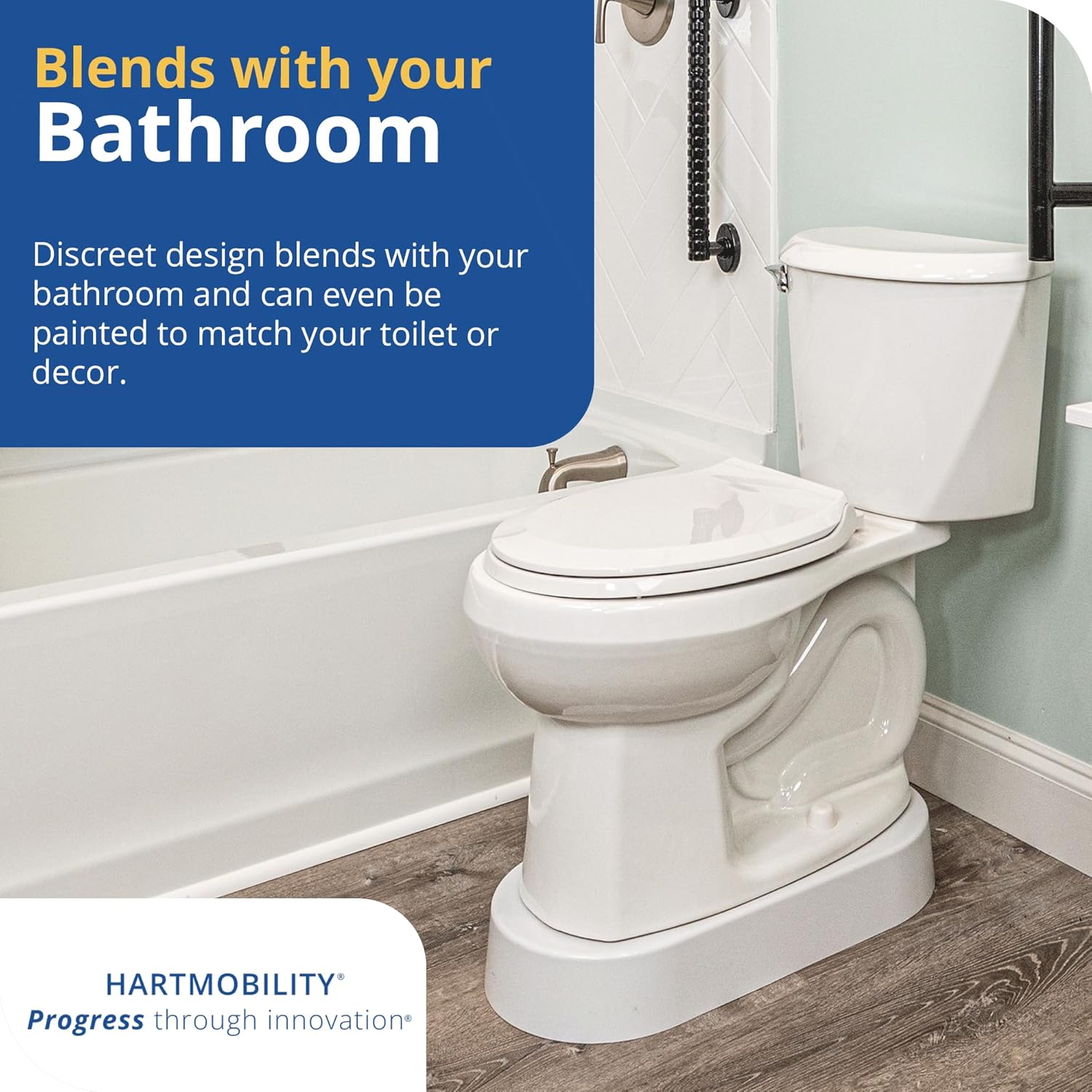 Toilevator Toilet Riser Base for Elevated Toilet Seat, Stable Support

