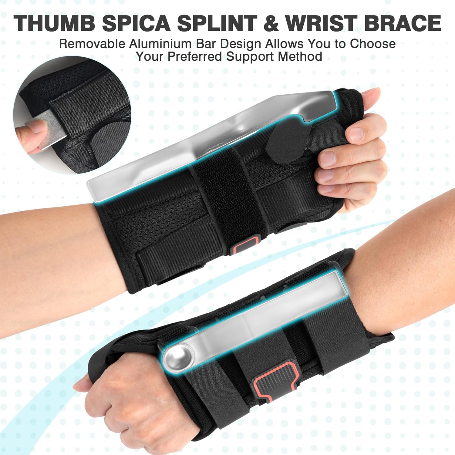 Medibot Thumb Spica Wrist Brace Splint for De Quervain's, Carpal Tunnel & Arthritis

