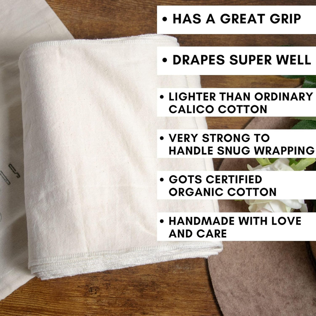 SageAbay Bengkung Belly Binding Wrap Organic Cotton Postpartum Belly Band

