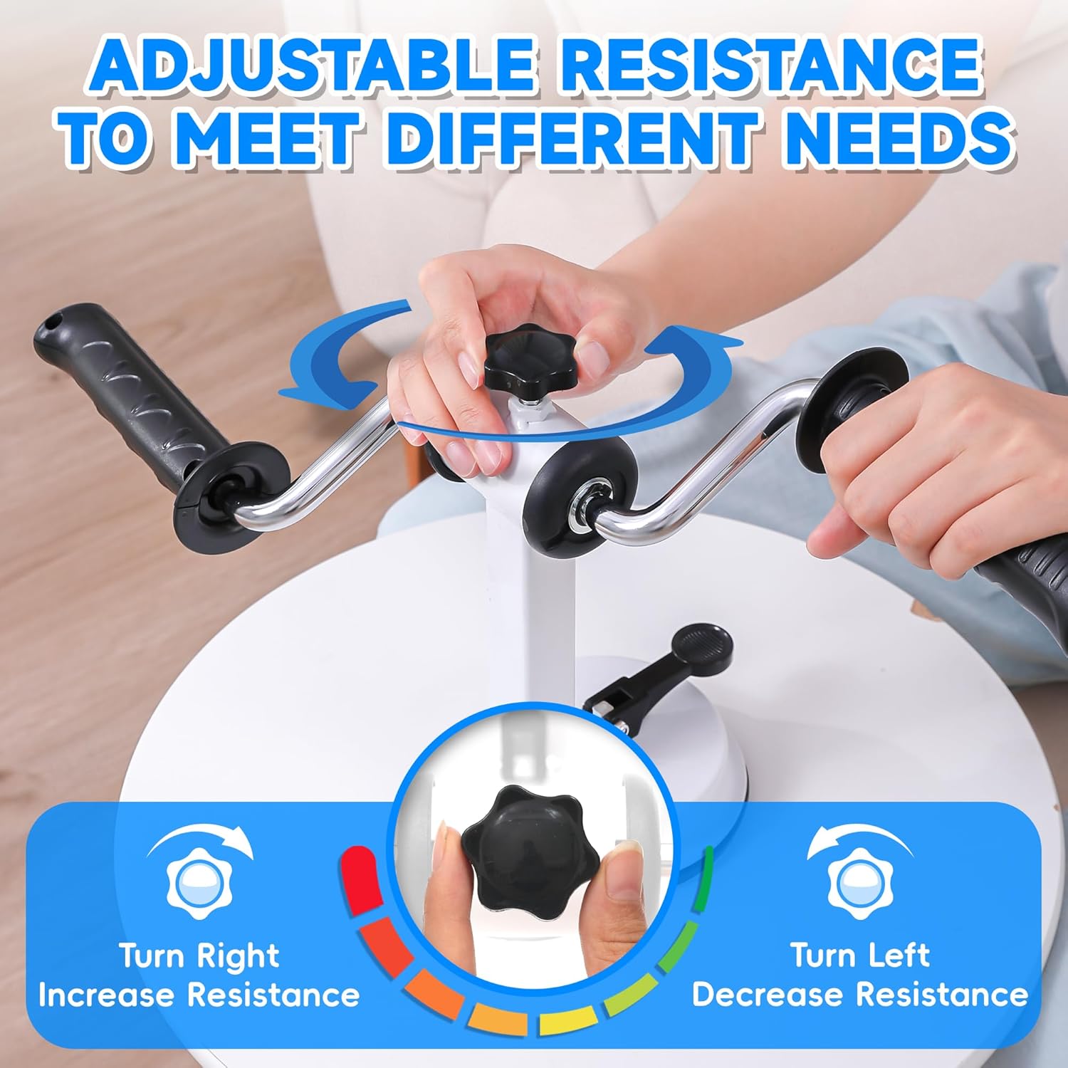 Arm Bike Physical Therapy Device Portable Rehab Exerciser for Arm and Shoulder

