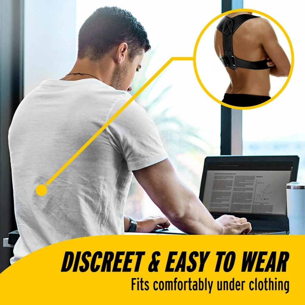 FUTURO Posture Aid for Men and Women, Breathable Shoulder Strap System

