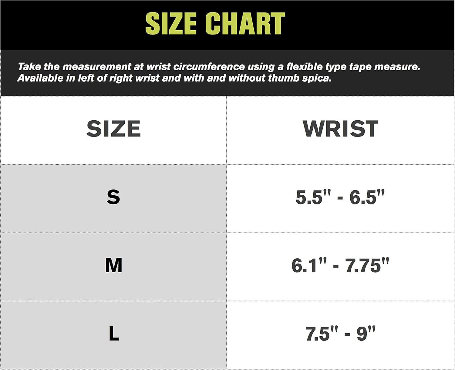 Aircast A2 Wrist Support Brace with Thumb Spica

