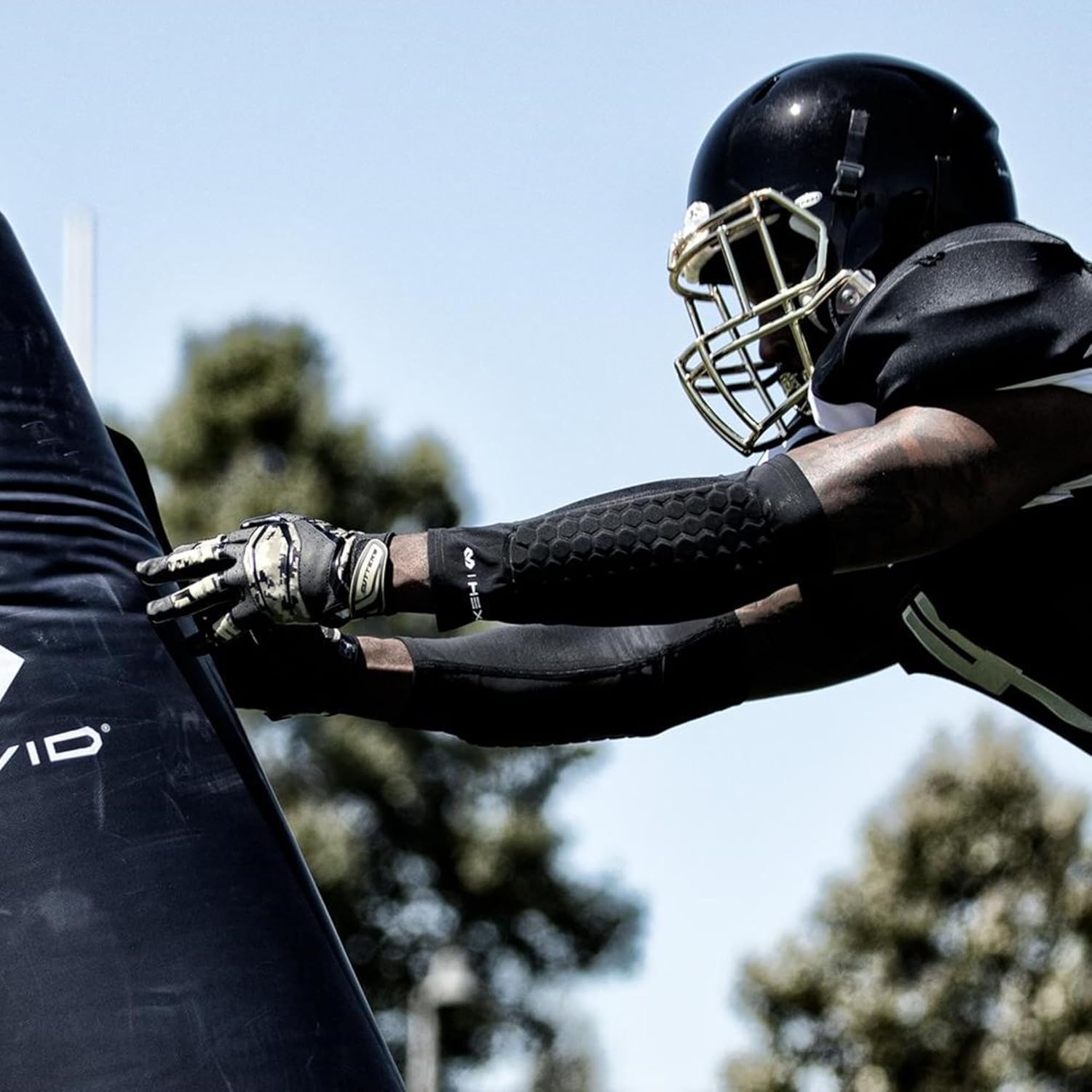 McDavid HexPad forearm sleeve with moisture management technology

