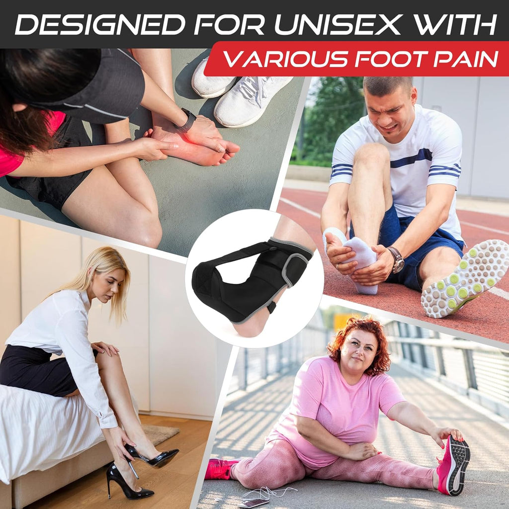 Moohome Plantar Fasciitis Night Splint Sock for Heel Pain, Achilles Tendonitis

