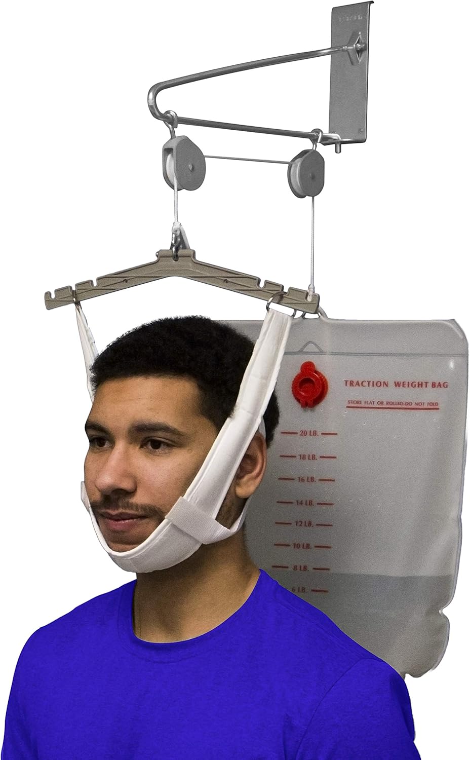 OTC Over-the-Door Cervical Traction Kit for Neck Pain Relief, Adjustable Setup


